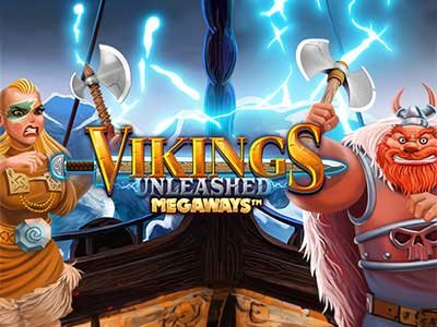 ภาพเกม Vikings Unleashed Megaways จากค่าย Blueprint Gaming